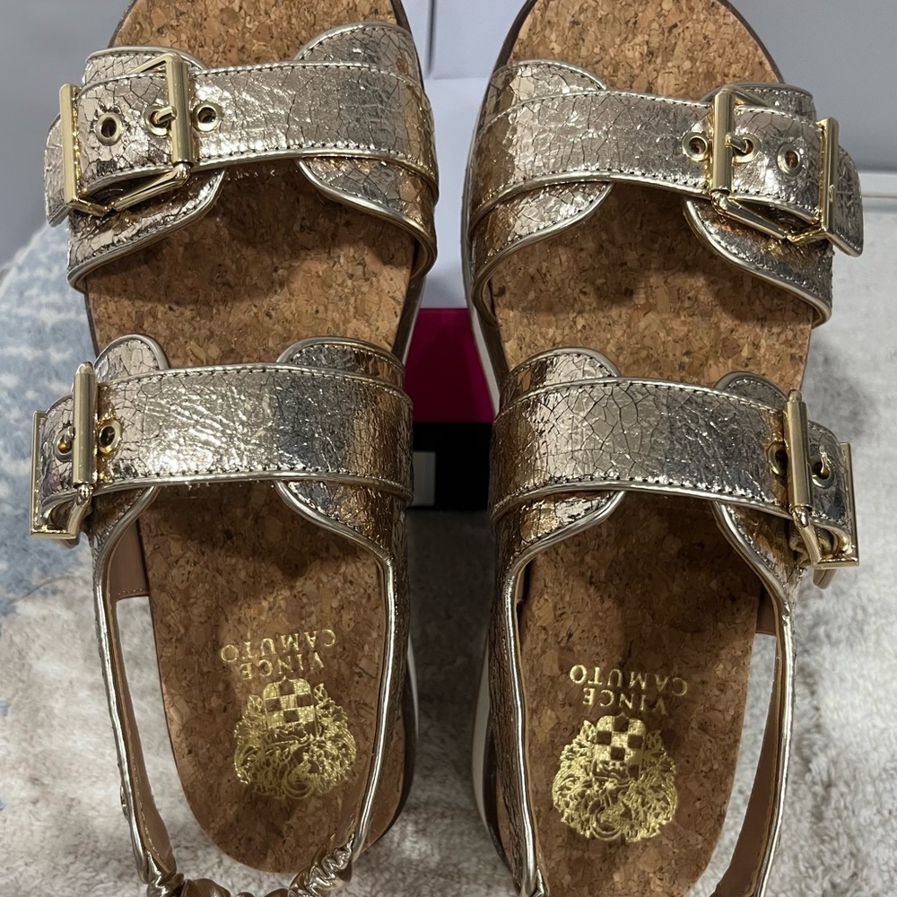 Vince Camuto‎ Metallic Gold Sandals
